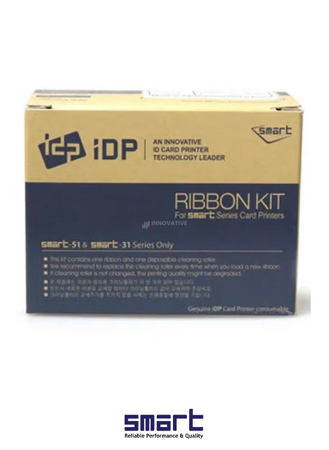 IDP - SMART Ribbon Kit IDP/PRT.650634 - YMCKO Color Ribbon for SMART-30s & SMART-50s Printers, 250 Prints - Image 1