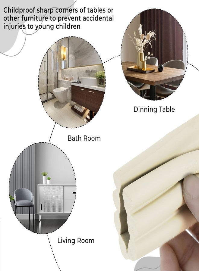 Bembika Baby Proofing Edge & Corner Guards Furniture Edge Guard It�S Thin & Sleek Design for Sharp Edges of Table, Bed, Kitchen Counter top and Furniture for Babies & Child�s Safety - (W-Shape) White - Image 3