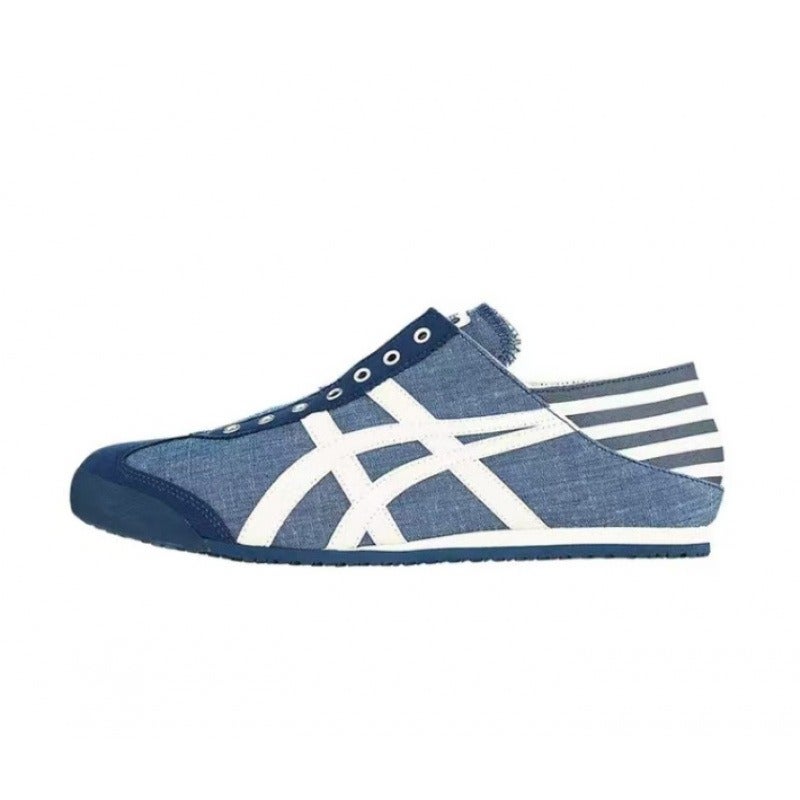 Onitsuka Tiger Slip-On Canvas Shoes for Men and Women - Breathable Summer Athletic Style - Image 1