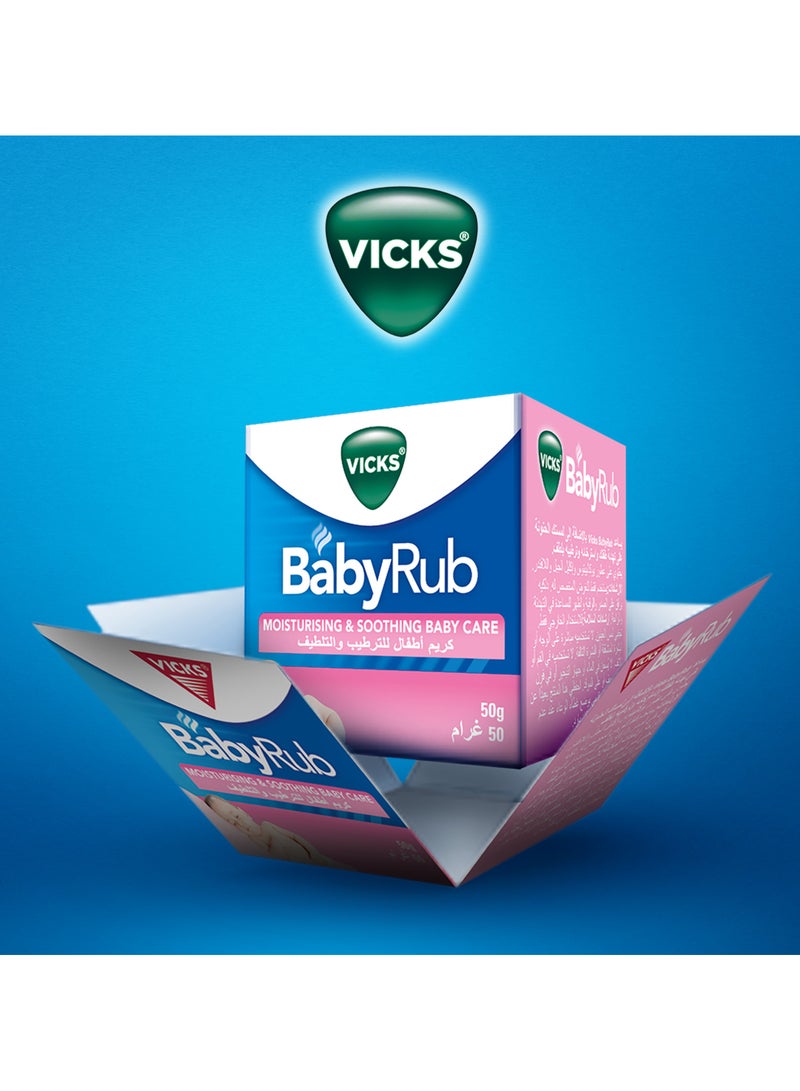 Vicks Babyrub Moisturising And Soothing Baby Care 50g - Image 2