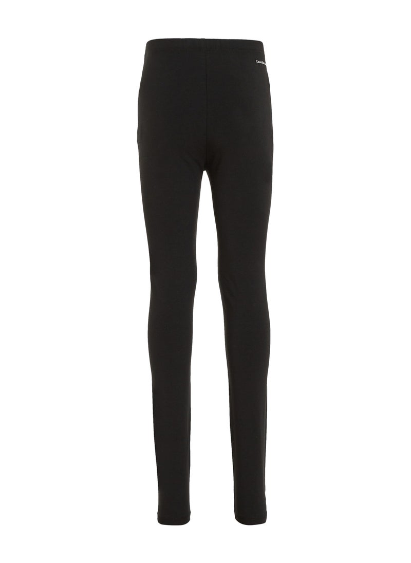 Calvin Klein Jeans Youth Logo Slim Leggings  - Image 5