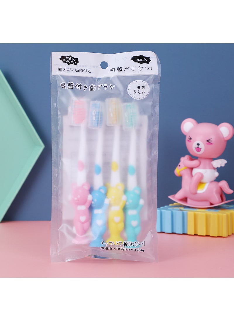 4-pack Macaron Cartoon Rabbit Bear Children Toothbrush Soft Bristle Head Small Size Kids Non-disposable Manual Toothbrush Small rabbit bear random - pzsku/Z98B5B642B2963B3632ACZ/45/_/1741689027/8a1e4afd-cd40-4eb5-bc7d-91c314682427