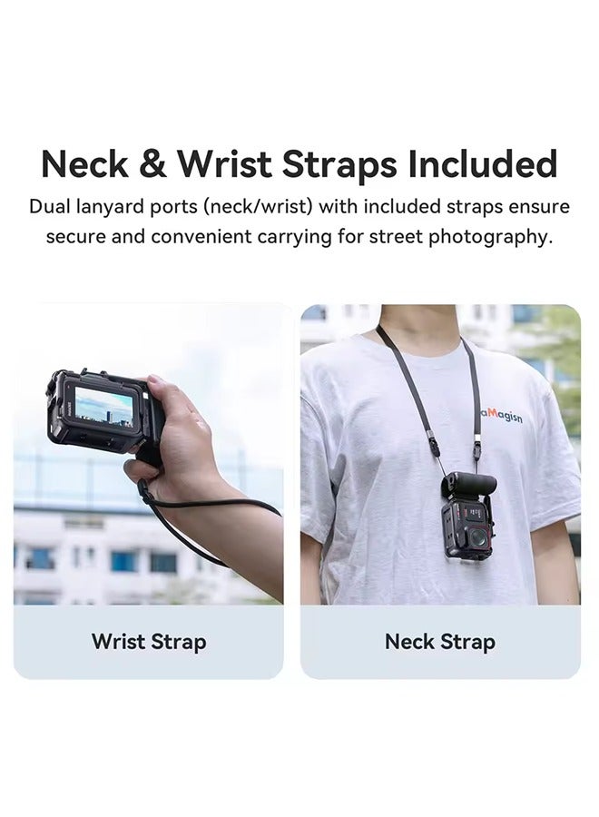 aMagisn مجموعة قبضة aMagisn Xplorer لجهاز Insta360 Ace Series مع مقبض سريع التحرير + زر الغالق لجهاز Insta 360 Ace AcePro AcePro2 - Image 4