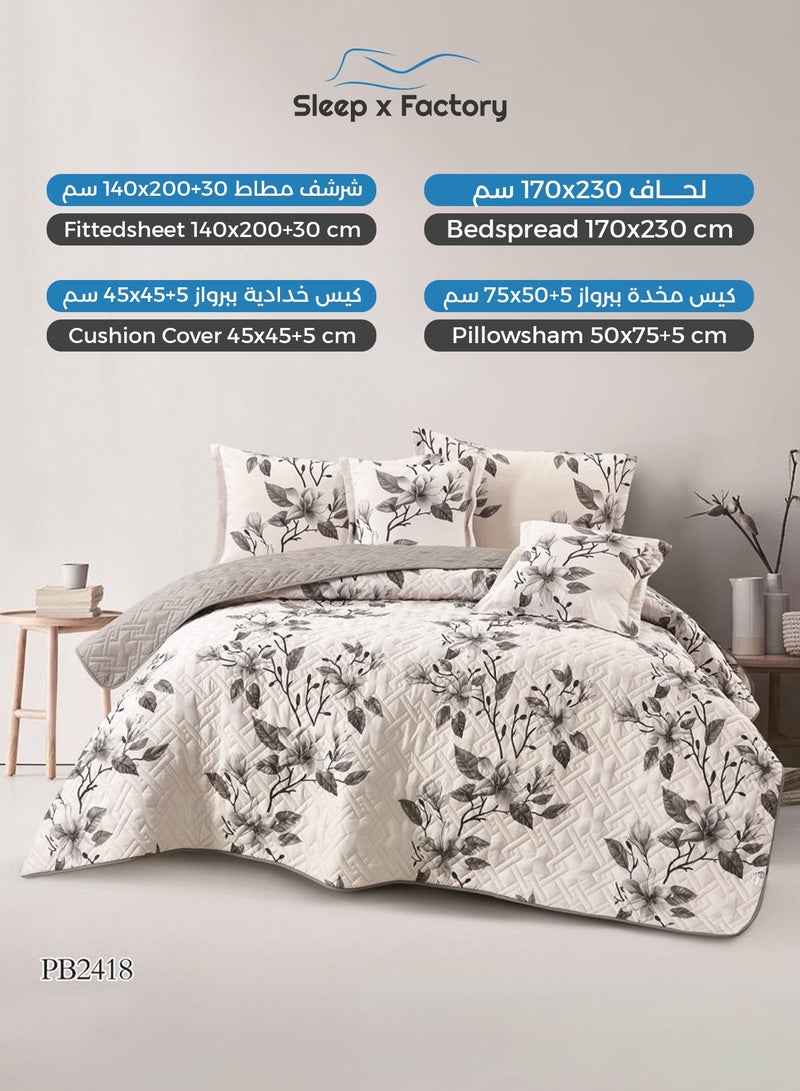 سليب × فاكتوري طقم لحاف مضغوط 4 قطع – قماش مايكروفايبر ناعم – تصميم أنيق