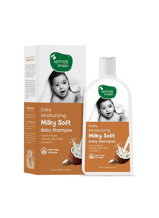 موذر سبارش شامبو ميلكي سوفت للأطفال - 200 مل | لترطيب يومي | تركيبة لا تسبب الدموع مع بروتين الحليب وفيتامين إي وزيت جوز الهند - Image 1