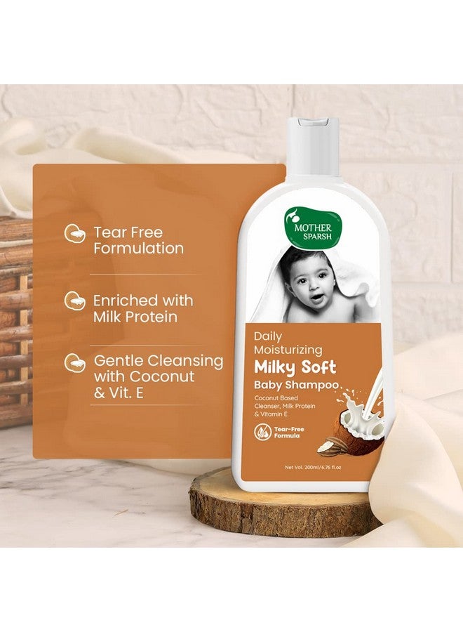 موذر سبارش شامبو ميلكي سوفت للأطفال - 200 مل | لترطيب يومي | تركيبة لا تسبب الدموع مع بروتين الحليب وفيتامين إي وزيت جوز الهند - Image 2