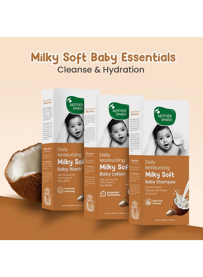 موذر سبارش شامبو ميلكي سوفت للأطفال - 200 مل | لترطيب يومي | تركيبة لا تسبب الدموع مع بروتين الحليب وفيتامين إي وزيت جوز الهند - Image 5