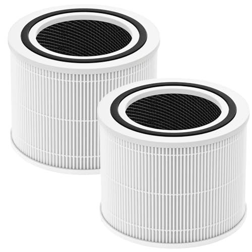 isingo 2 Pack Core 300 Replacement Filter for LEVOIT Core 300 and Core 300S Air Purifier, 3-in-1 Core 300 HEPA Filter Efficiency Activated Carbon Filtration System, Core 300-RF - Image 1