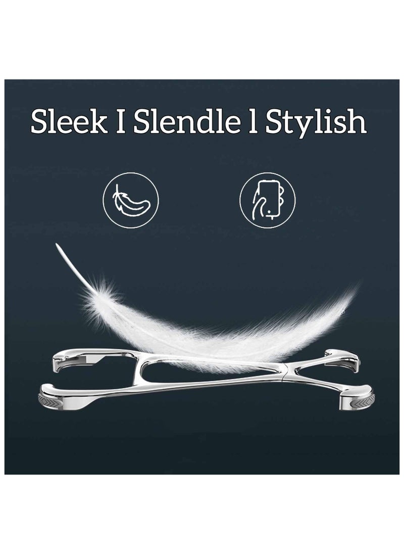 SYOSI - Case Fit for iPhone 15 Pro Max/15 Pro/15, Minimalist Metal Frameless, Cool Design Luxury Airbag Shockproof, Lightweight Heat Dissipation Anti-Scratch Slim, Naked Feel Phone Case,Titanium - Image 1