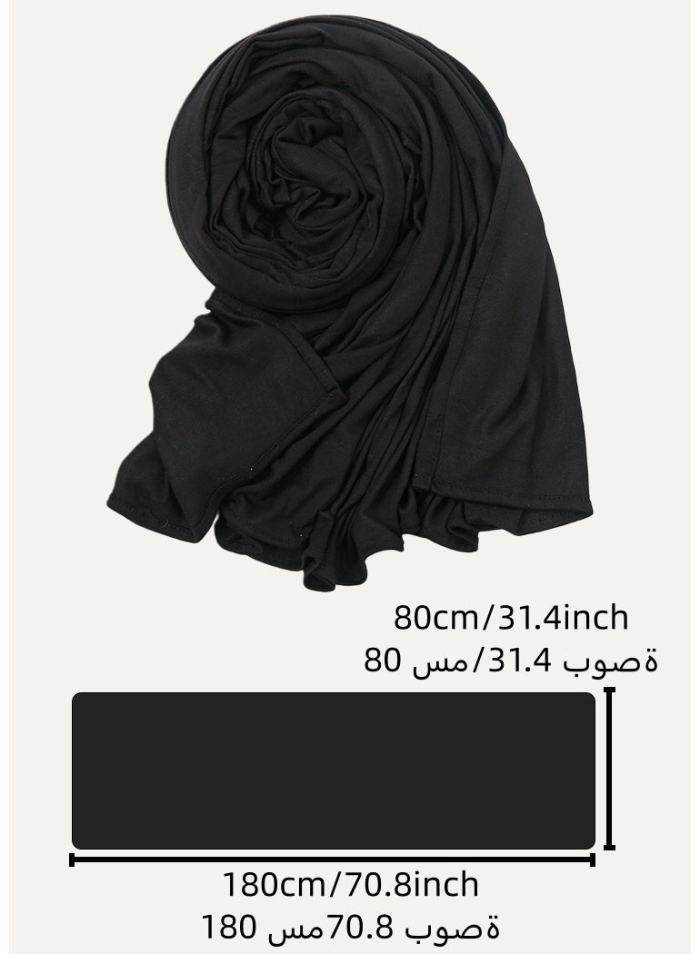 سيدة حجاب وشاح جودة عالية محبوك الحجاب المسلم - Image 4