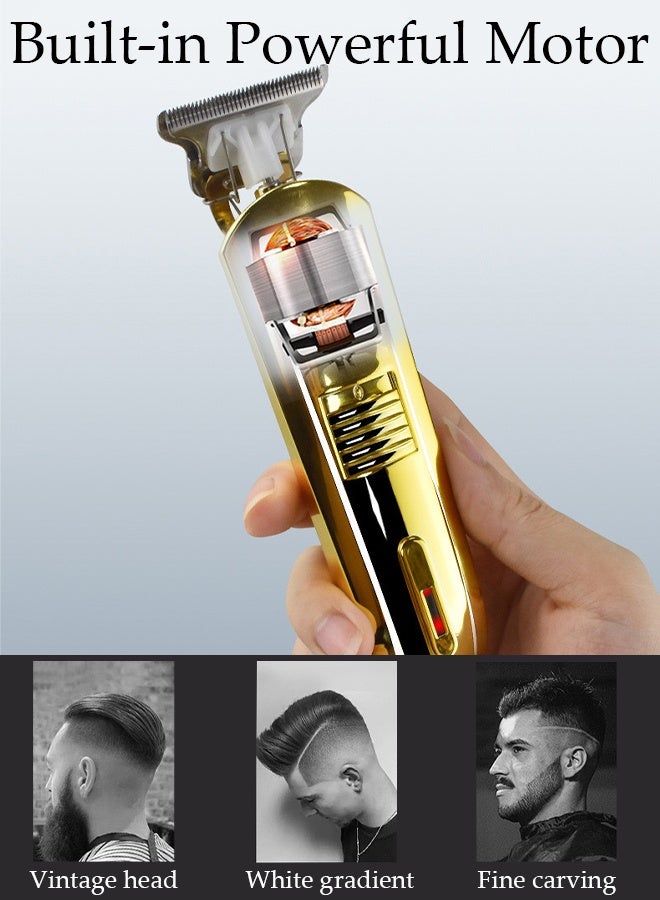 DUNISO Smart Hair Clippers Electric with 3 Kinds of Positioning Combs Turbo Motor Hair Cutting Kit Pro Mens Clippers, Cordless Rechargeable Hair Trimmer Set Professional Barbers Grooming Kit - Image 5