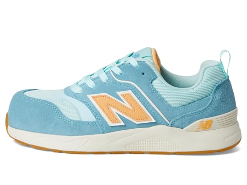 New Balance Women's Composite Toe Elite Lite EH Industrial Shoe, Milky Blue Orange, 8.5 - Image 4
