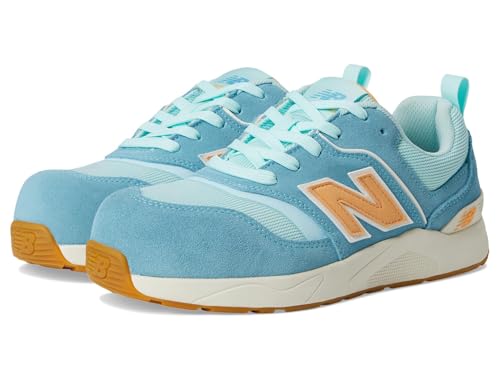 New Balance Women's Composite Toe Elite Lite EH Industrial Shoe, Milky Blue Orange, 8.5 - Image 1
