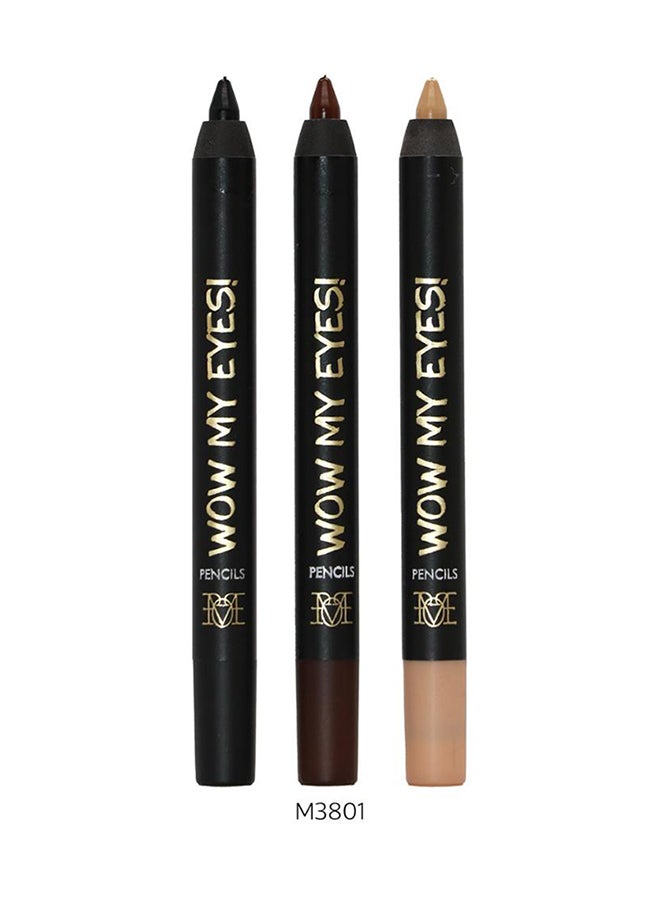 MAKE OVER 22 WOW My Eyes! Eye Pencil Set-M3801  - Image 1