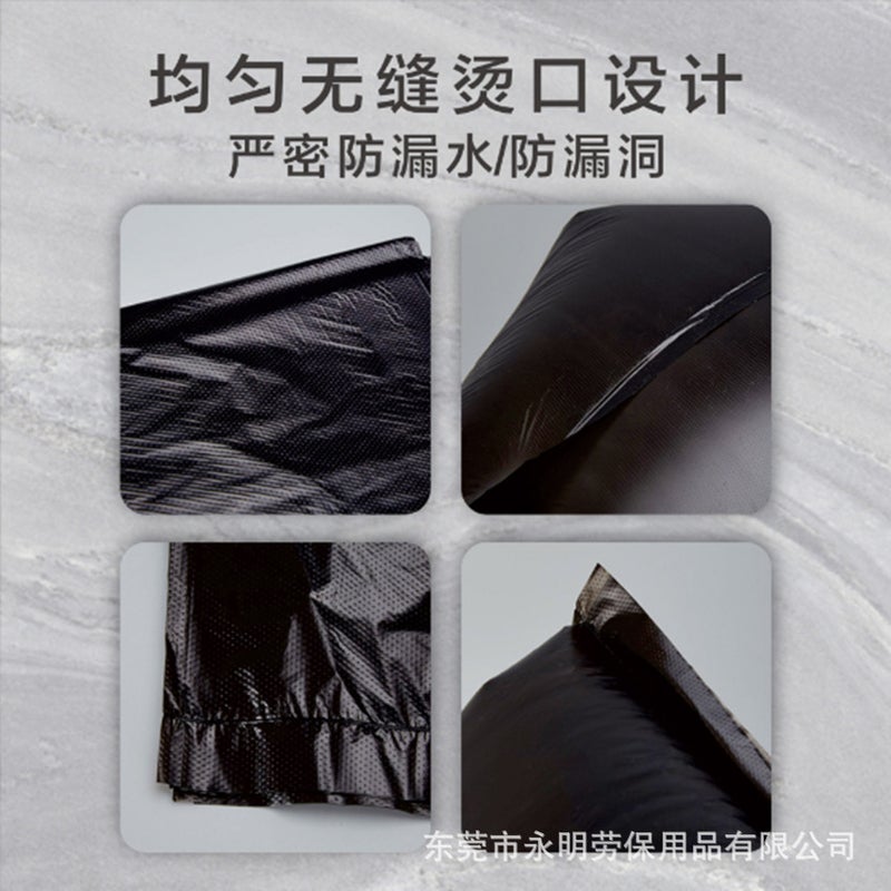 Black Big Garbage Bag Flat Pocket Large 90*110 Thick Property El Kitchen Sanitation Plastic Bags - Image 3