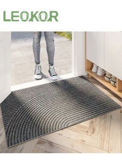 LEOKOR Doormat Absorbent Resist Dirt Entrance Inside Floor Mats Front Back Door Mat Rubber Backing Non Slip Door Mats 45*75CM  - Image 1