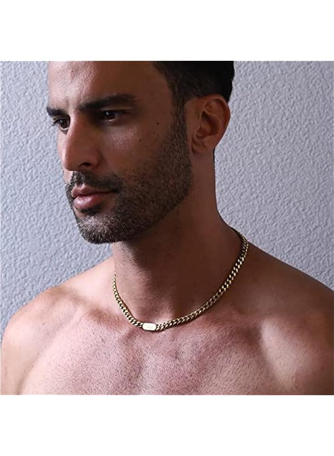 Arabest Custom Name Necklace, Stainless Steel Cuban Link Chain 6.5mm 16-24 Inches Personalized Jewelry Birthday,Easter Gifts for Kids Boys Men Teens - Image 3