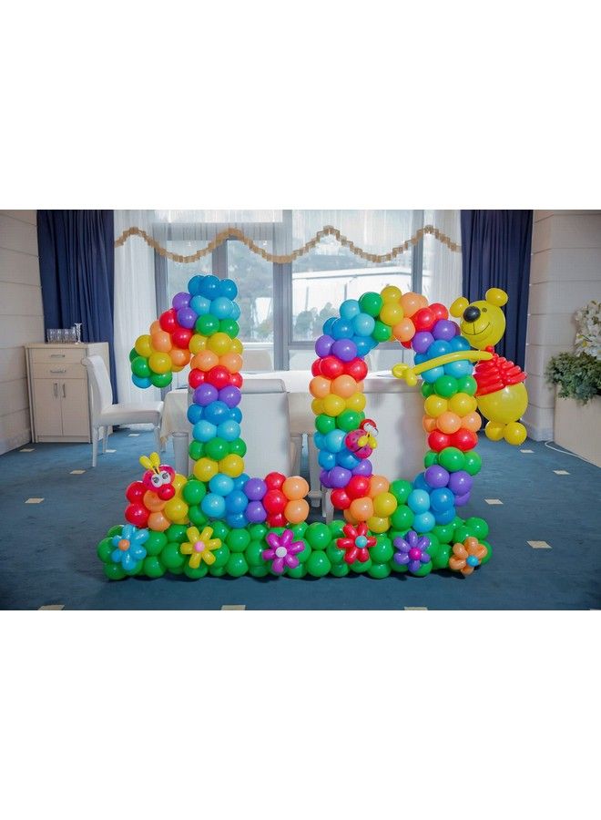 200Pcs Rainbow Balloons Bulk, 5 Inch Small Latex Balloons Assorted Colors For Birthday Baby Shower Wedding Kid Party Decorations