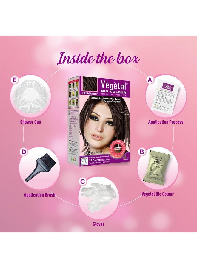 Vegetal Bio Colour, 50G, Pack Of 2, Burgundy - Image 4