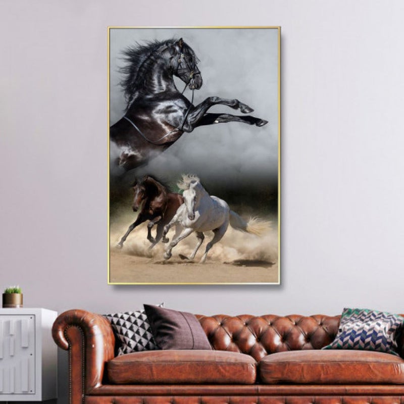 ماركتنا لوحة قماشية بتصميم مودرن مع برواز مجوف مقاس (60×90) قطعة واحدة - Image 1