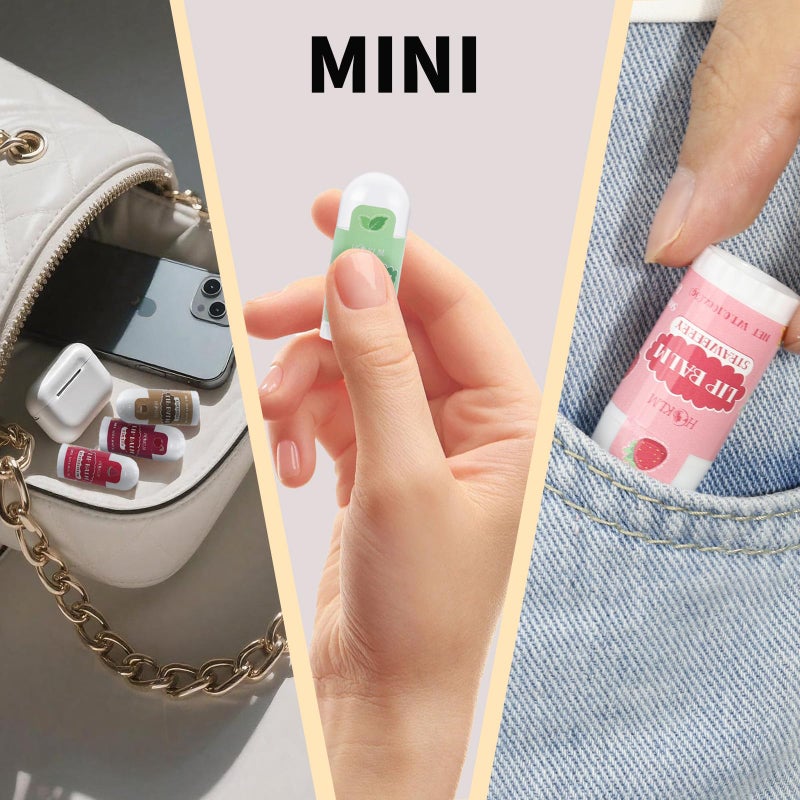HCKLM Mini Lip Balm 50 Pack, Natural Lip Balms with Vitamin E and Coconut Oil. Moisturizes for Dry Lips, Perfect for Christmas Gifts, Party Favors, Gift Bags and Small Gifts-13 Flavors - Image 5