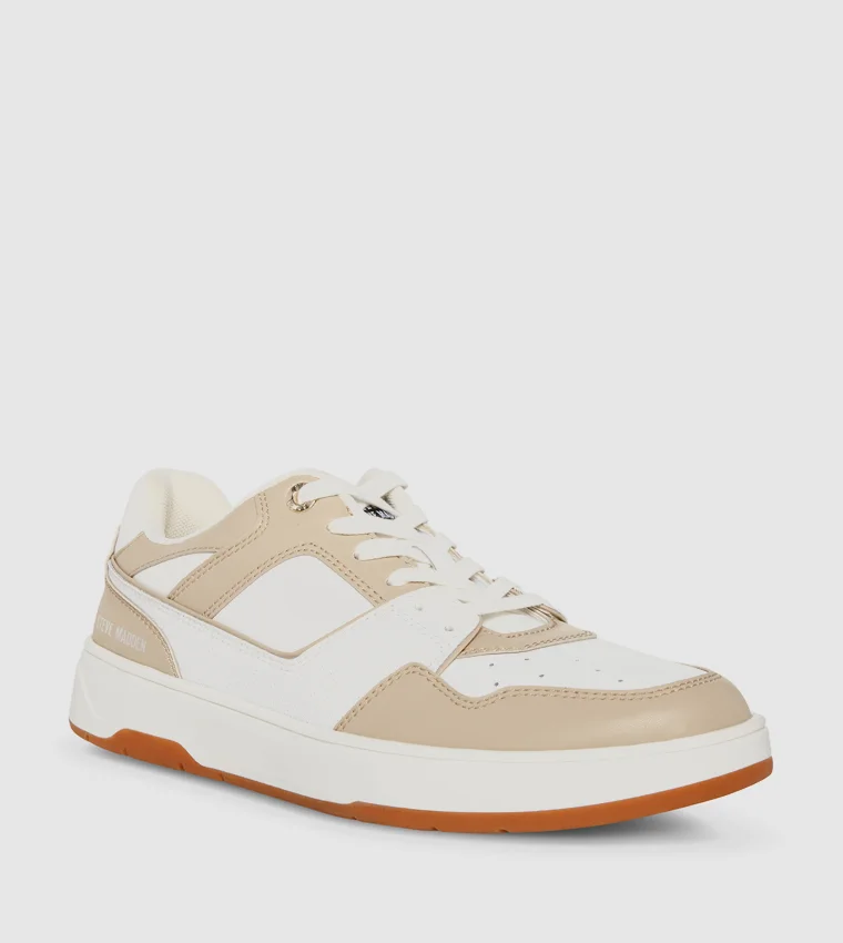 Steve Madden Steve Madden TRAY01M1-TNW Men's Tan and White Sneakers