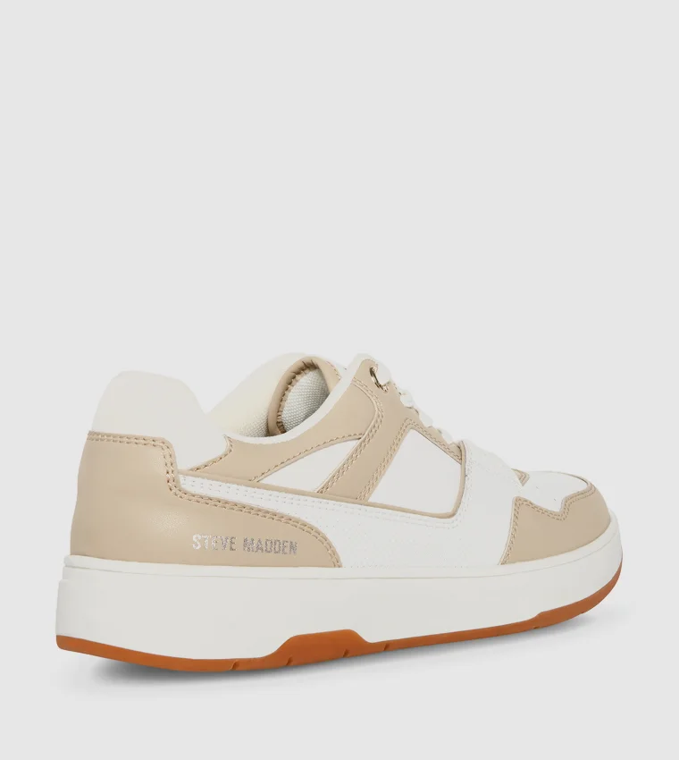 Steve Madden Steve Madden TRAY01M1-TNW Men's Tan and White Sneakers
