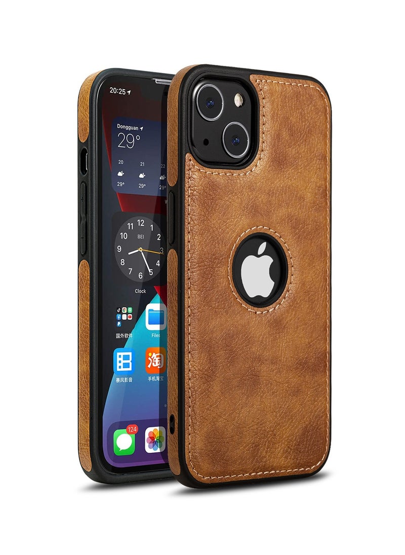 Generic Phone 14 Pro Max Case, Vegan Leather Case for iPhone 14 Pro Max 6.7 Inch, Luxury, Elegant u0026 Beautiful Design Case, Non-Slip Retro Look Perfectly Stitched Leather Case (Brown)  - Image 1