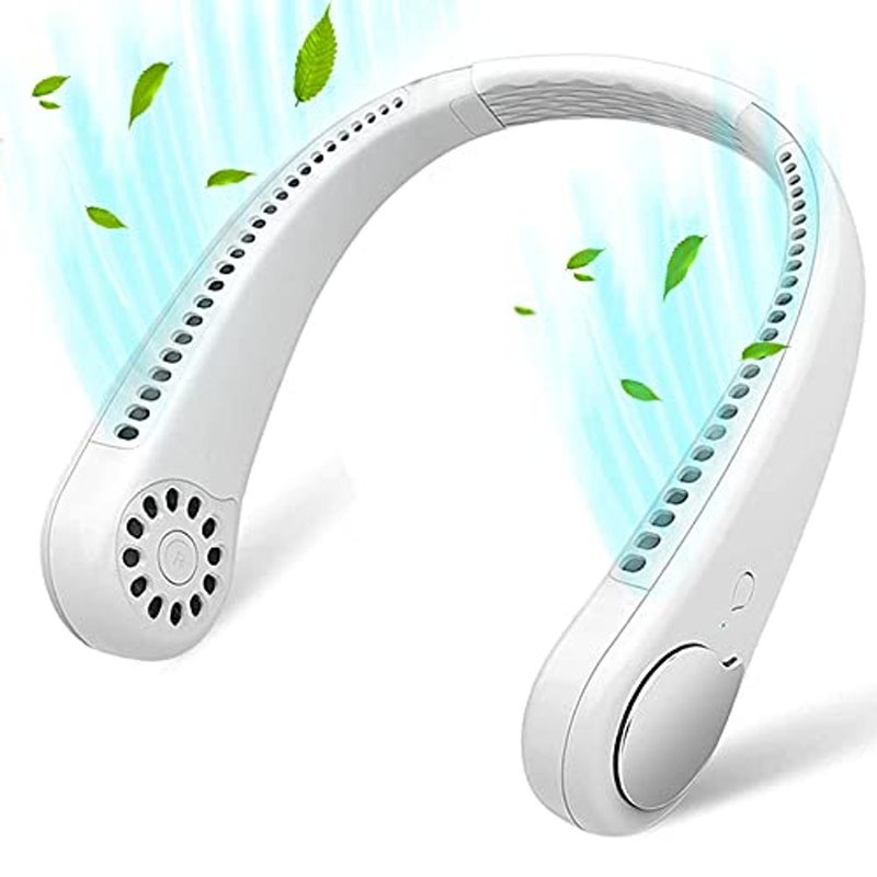 ALKAYAN Portable Hanging Neck Fan Air Conditioner with Speed Adjustable USB Rechargeable Headphone Design Hand Free Wearable For Office,Travel,Sports Carry,Outdoor Activities - Image 1