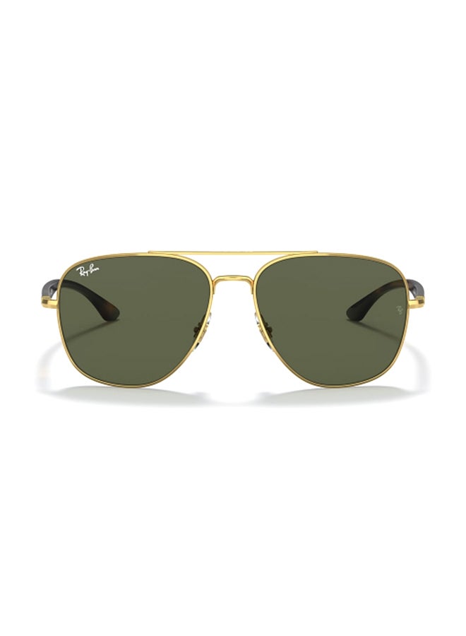 Ray-Ban Unisex Unisex UV Protection Square Shape Metal Sunglasses RB3683 001/31 56-15 - Lens Size: 59 Mm - Polished Gold - Image 2