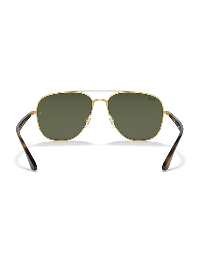 Ray-Ban Unisex Unisex UV Protection Square Shape Metal Sunglasses RB3683 001/31 56-15 - Lens Size: 59 Mm - Polished Gold - Image 4
