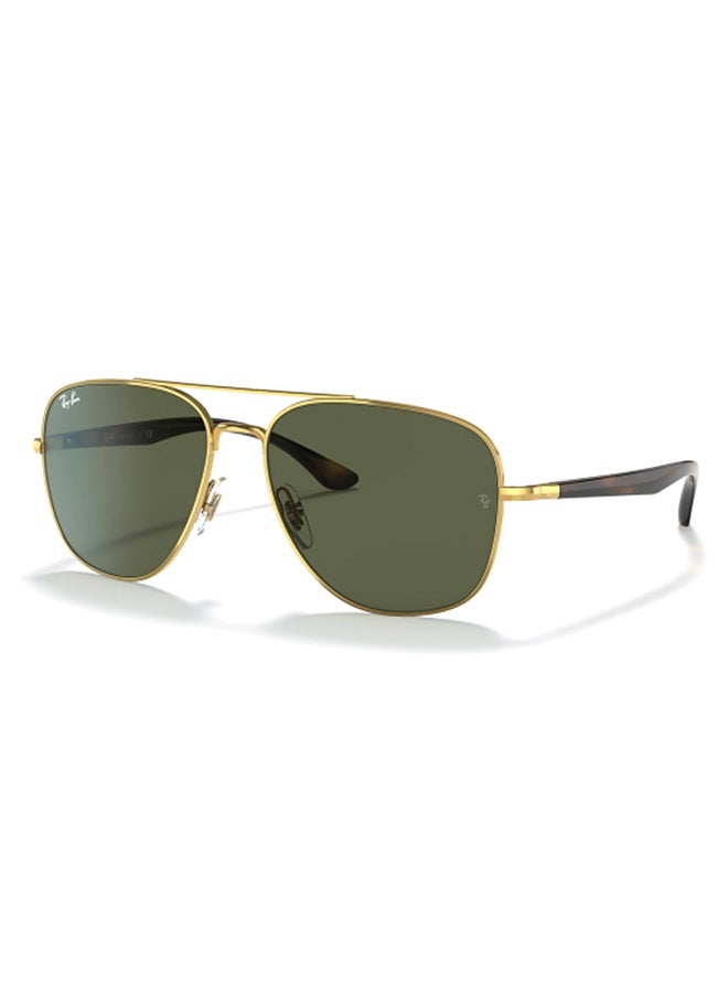 Ray-Ban Unisex Unisex UV Protection Square Shape Metal Sunglasses RB3683 001/31 56-15 - Lens Size: 59 Mm - Polished Gold - Image 1