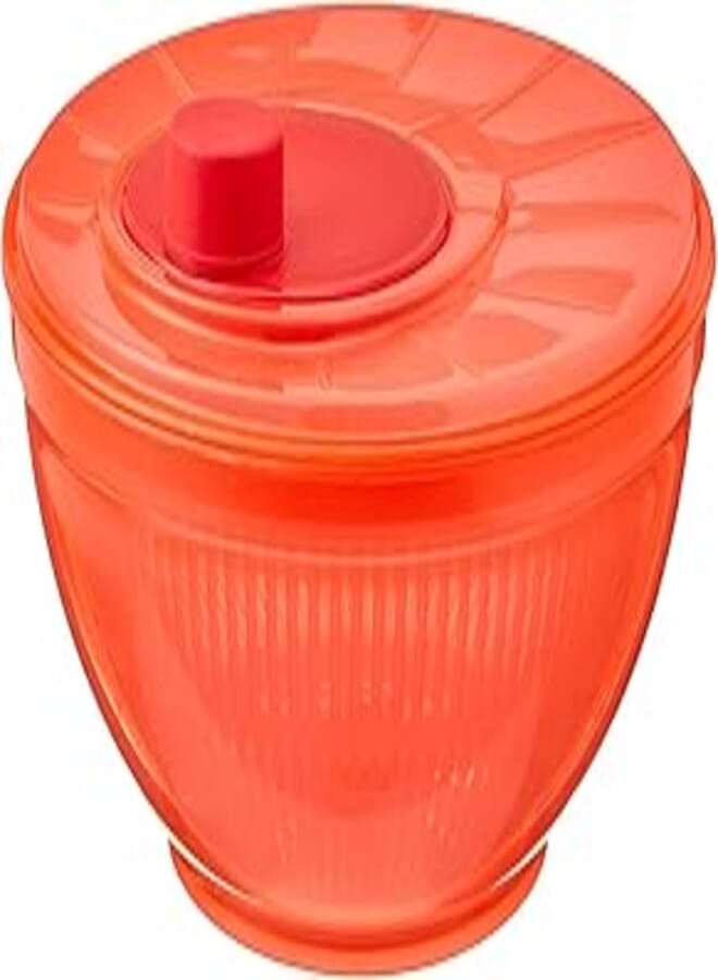 Supernova Plastic Round Colander with Deep Bowl Red