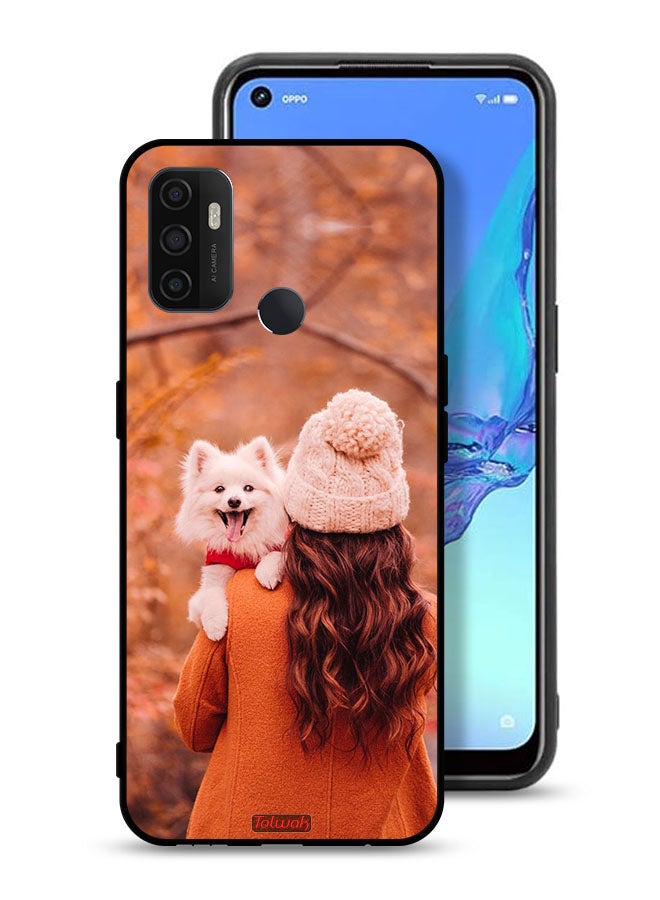 Tolwak Oppo A32 Protective Case Cover Holding Puppy - Image 1