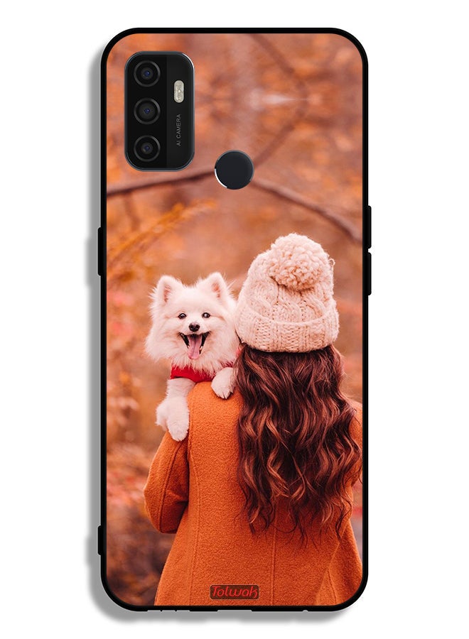 Tolwak Oppo A32 Protective Case Cover Holding Puppy - Image 2