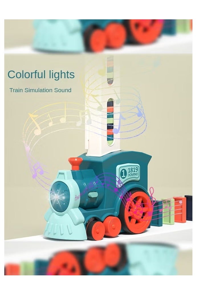 Automatic Domino Train Toy Set With 120pcs Domino Blocks For Kids Boys And Girls - Image 2