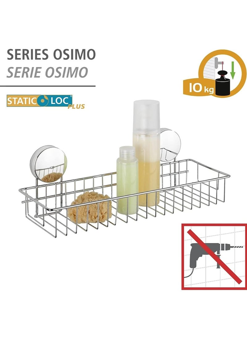 WENKO Static-Loc Plus Osimo Maxi Shelf, Wall Shelf/Bathroom Shelf, No Drilling Required, Airtight Surfaces - pzsku/Z98B6D6A9193A697BC586Z/45/_/1703061033/65d70292-d342-4c0d-9774-5409fbec14cb