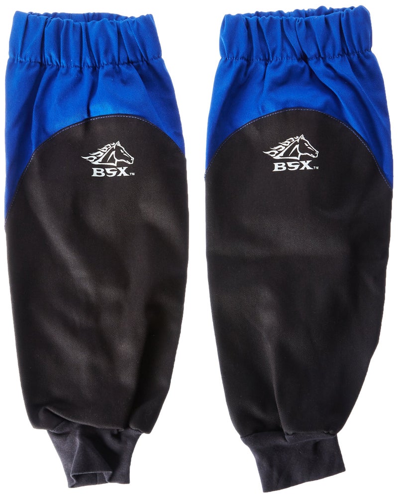 Revco BX919SRB BSX Reinforced Fire Resistant Sleeves Royal BlueBlack One Pair