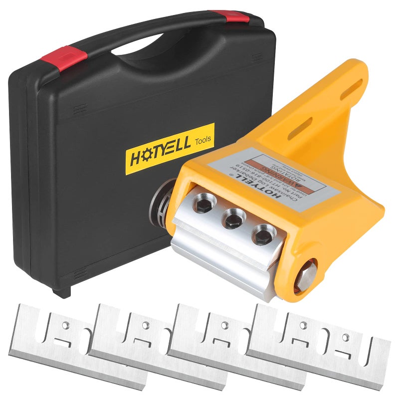 HOTYELL Log Peeler Log Debarking Tool as Chainsaw Attachment Efficient Wood Debarker Tool for Timber Processing Work Gloves Included 6 Blades