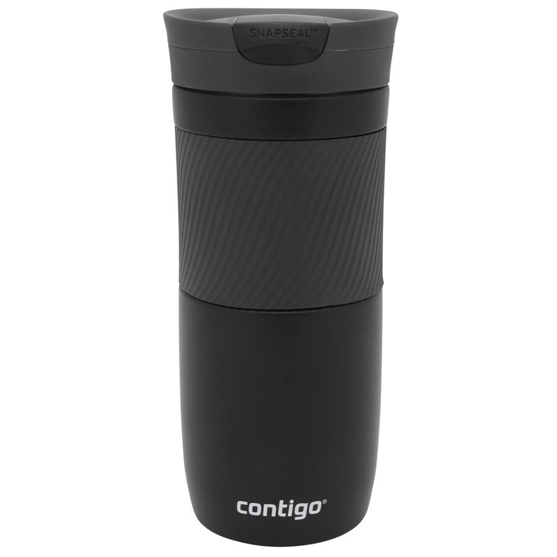 Contigo Byron Snapseal Travel Mug - Premium Stainless Steel Insulated Coffee Mug with Leakproof Lid, 470 ml Thermal Vacuum Flask for Hot & Cold Beverages - Image 1