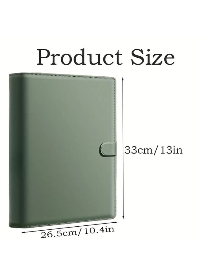 A4 File Storage Bag Set of 4 with 12 Inner Pages Morandi Powder Multi Pocket Design - Image 2
