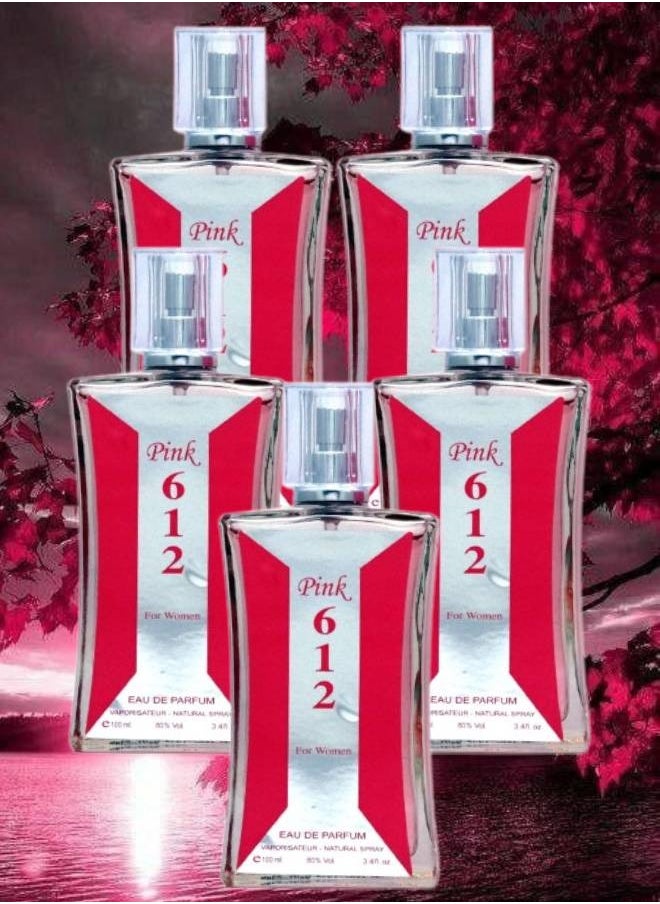 5 Pieces Pink 612 Perfume 100ML - pzsku/Z98B6F61DA82F19A8AB98Z/45/_/1699769031/8e9d6dcc-ce18-48b7-be44-692ae41a1186