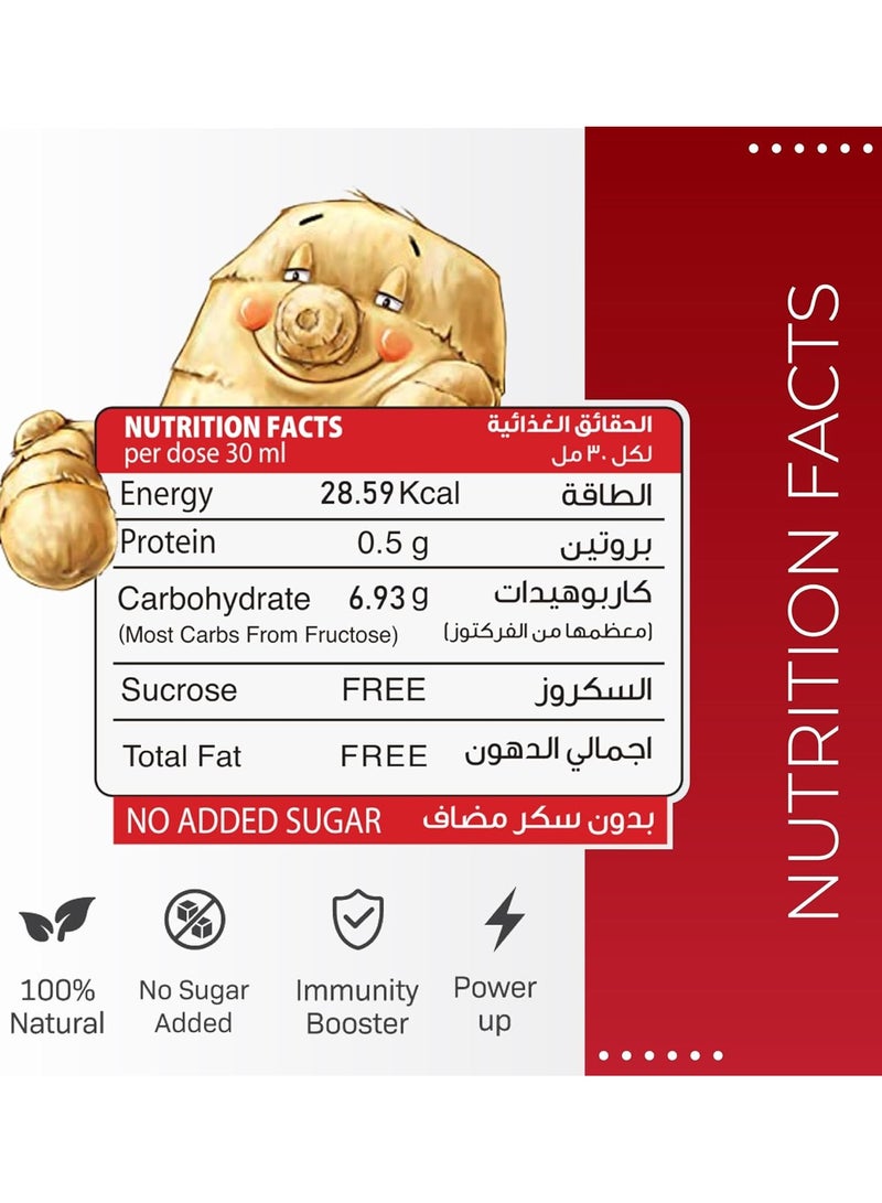 The Ginger People Ginseng Shot | Premium Ginseng Beverage | Natural Ginseng With Ginger and Honey Juice 30ml - Image 2