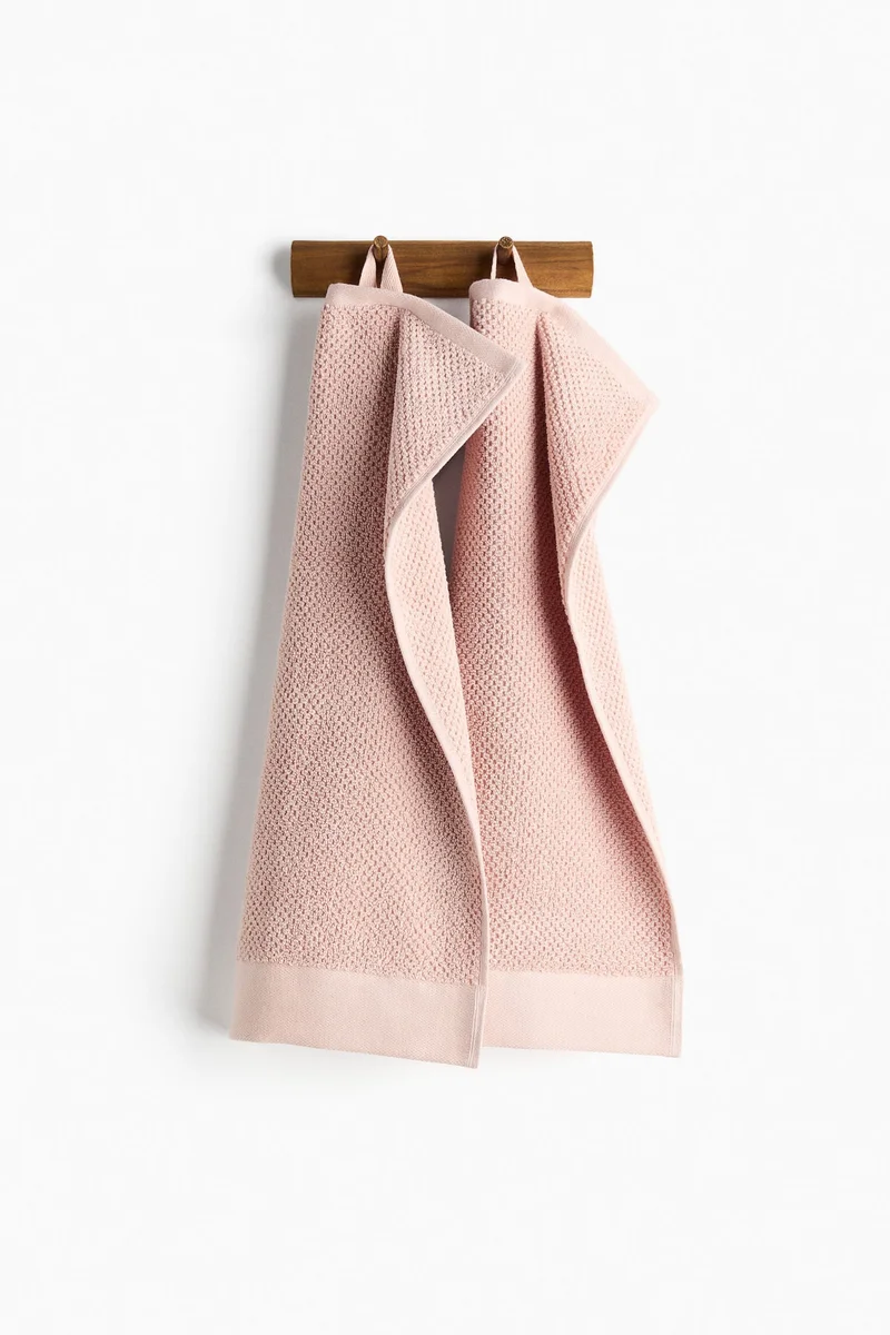 H&M 2-pack cotton terry guest towels