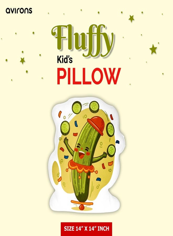 Avirons Fun and Cozy Cucumber Pillow for Kids – Soft, Plush, and Snuggly Cushion Perfect for Sleep, Play, or Relaxing, Bringing Cucmber-Themed Comfort to Their Room - Image 3