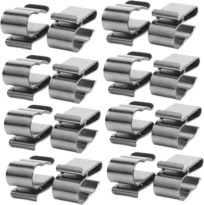 BESPORTBLE 50pcs Photovoltaic Clamps Solar Panel Wire Clamps Easy Install Per Pack - Image 1