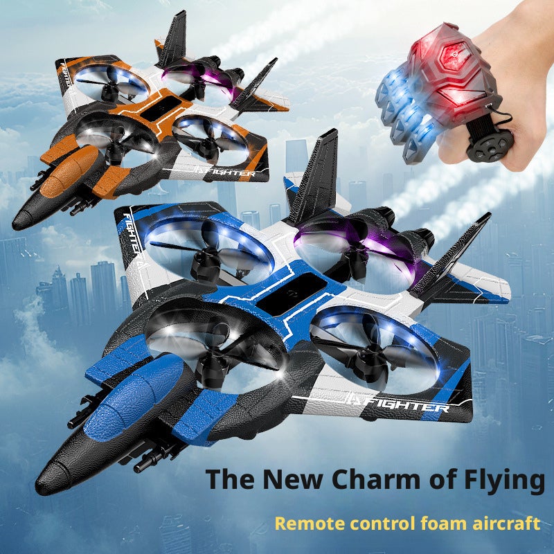 Fighter Jet RC Plane with Missile Launch, Dual Remote, Brushless Motor - Image 1