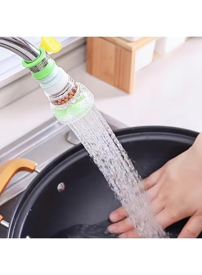 3 sets Sink Filter Water Faucet, Universal 360 Degree Rotating wheat rice stone Sink Filter, universal water filters Water Spray, Kitchen Faucet Water Filter for Home Kitchen Bathroom Fits Standard Faucets, Color random - Image 3