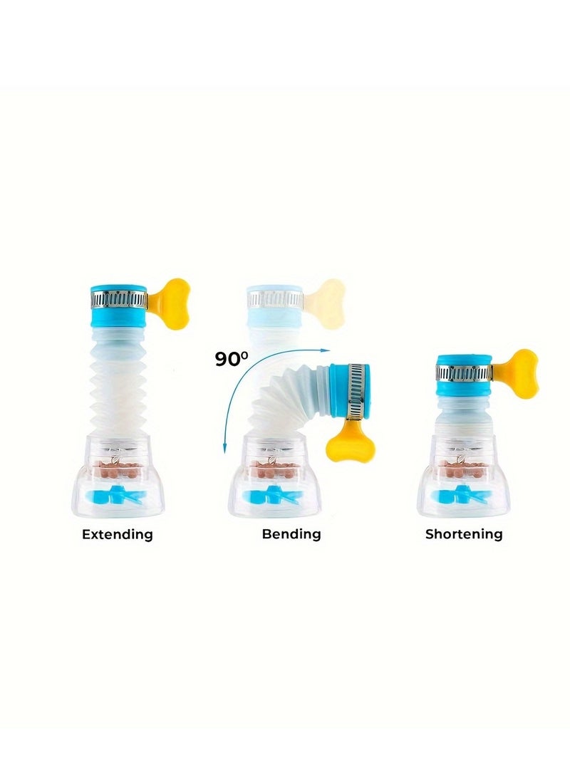 3 sets Sink Filter Water Faucet, Universal 360 Degree Rotating wheat rice stone Sink Filter, universal water filters Water Spray, Kitchen Faucet Water Filter for Home Kitchen Bathroom Fits Standard Faucets, Color random - Image 5