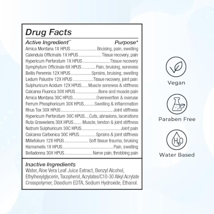 VitaMedica Arnica Gel Plus 15 Healing Plant Compounds, Extra Strength Formula for Bruising, All-Natural Plant-Based Topical Gel - Image 4